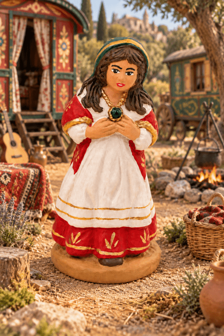 Abigaëlle, la petite Gitane – Santon de Provence