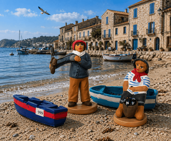 Pierre à la fronde et petit Paul et son bateau 