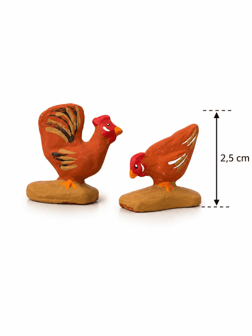 Coq et poule