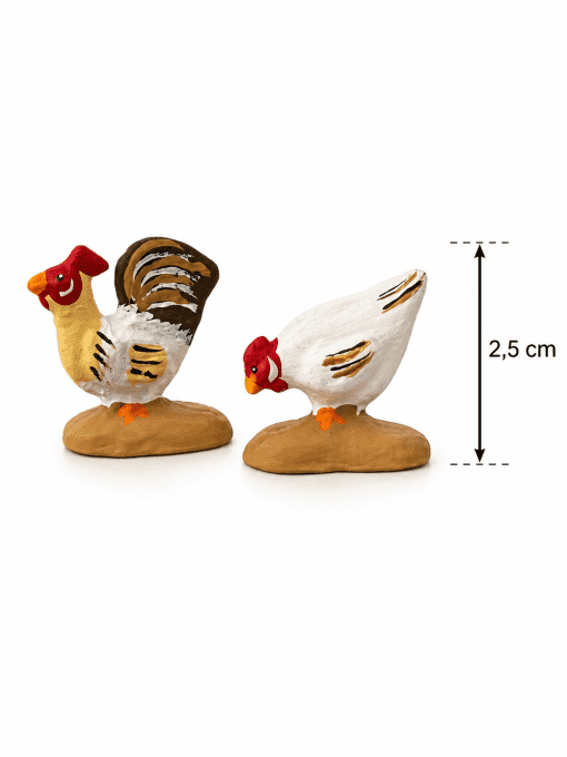 Coq et poule
