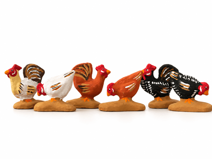 Coq et poule