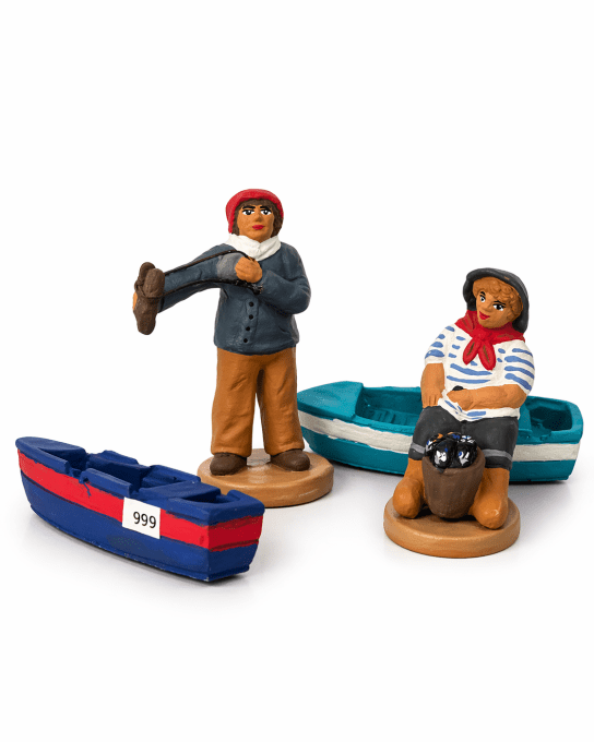 Pierre à la fronde et petit Paul et son bateau 