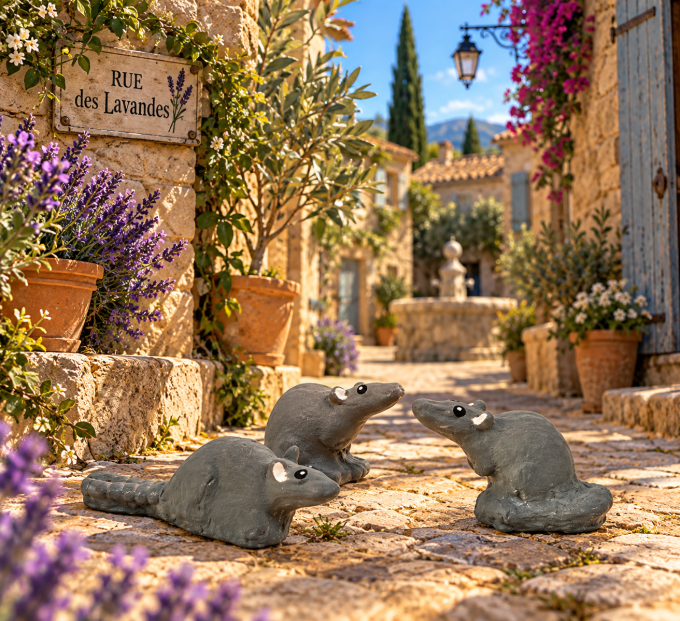 Rats – Santons animaliers de Provence
