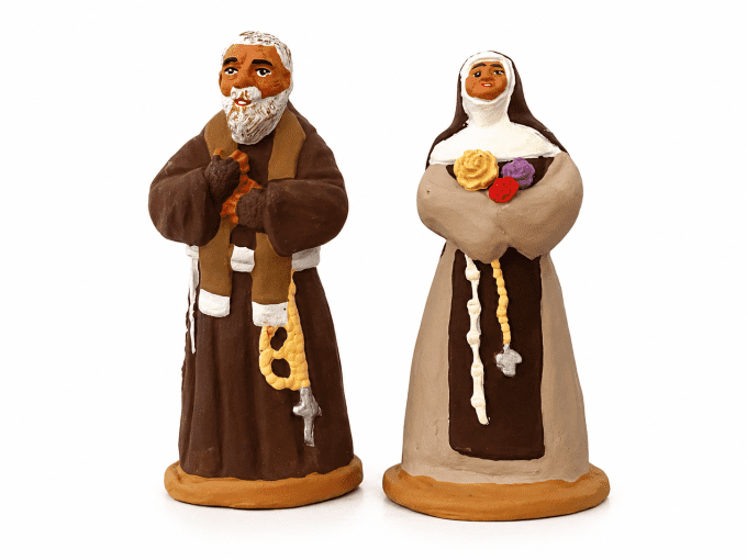 Saint Padré Pio et sainte Thérèse de Lisieux 