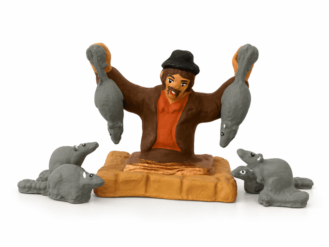 Chasseur de rats et les rats