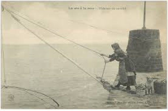 Pêcheuse à la ligne
