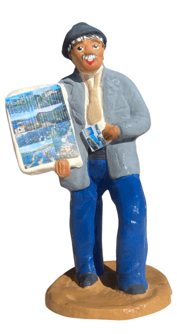 Vendeur de cartes postale