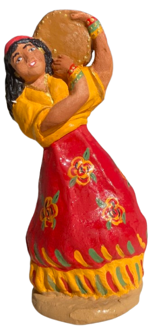 Gitane au tambourin