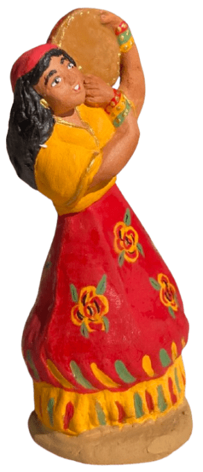 Gitane au tambourin