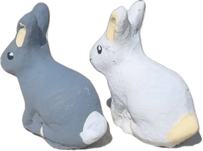 Lapin assis