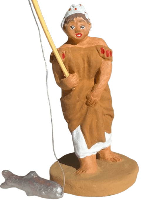 Pécheur  et Pêcheuse à la ligne