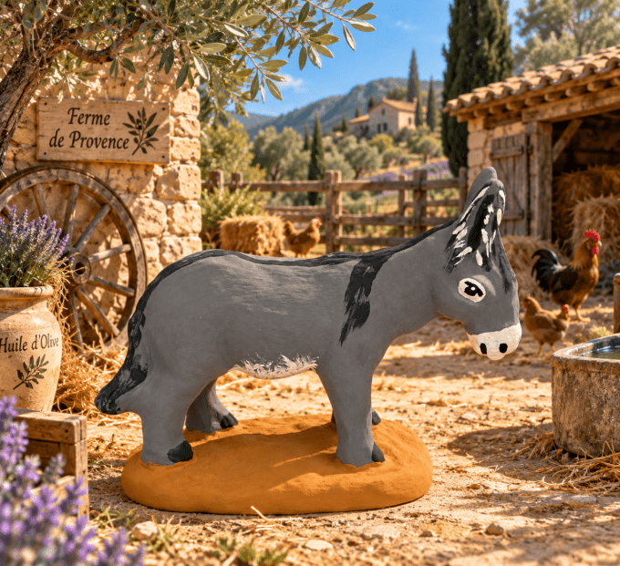 Âne – Santon animalier de Provence
